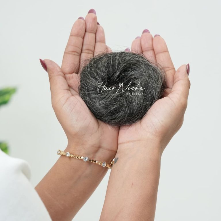 Grey Blend Donut Scrunchie