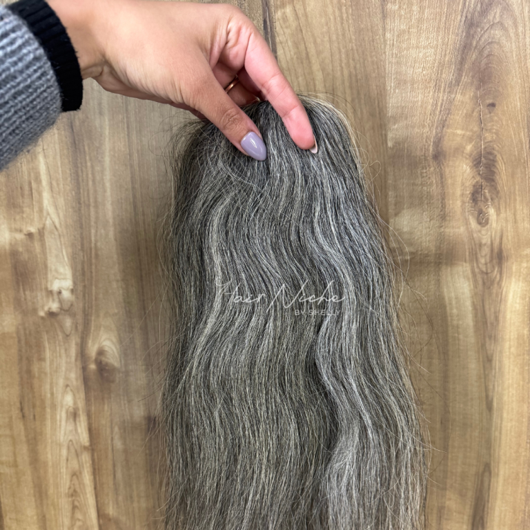 Grey Blend Volume Topper (Luxury Lace Base)